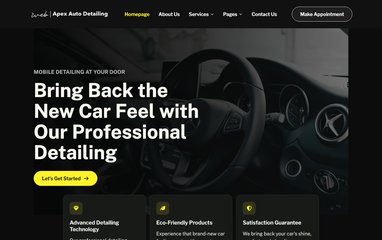Car Detailing Landing Page 1 preview