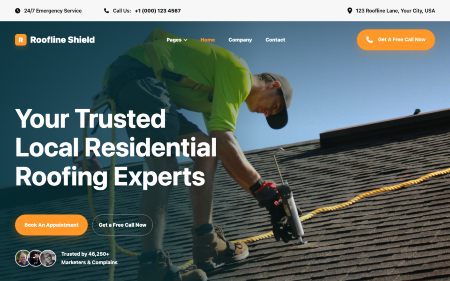 Roofing Landing Page 1 preview