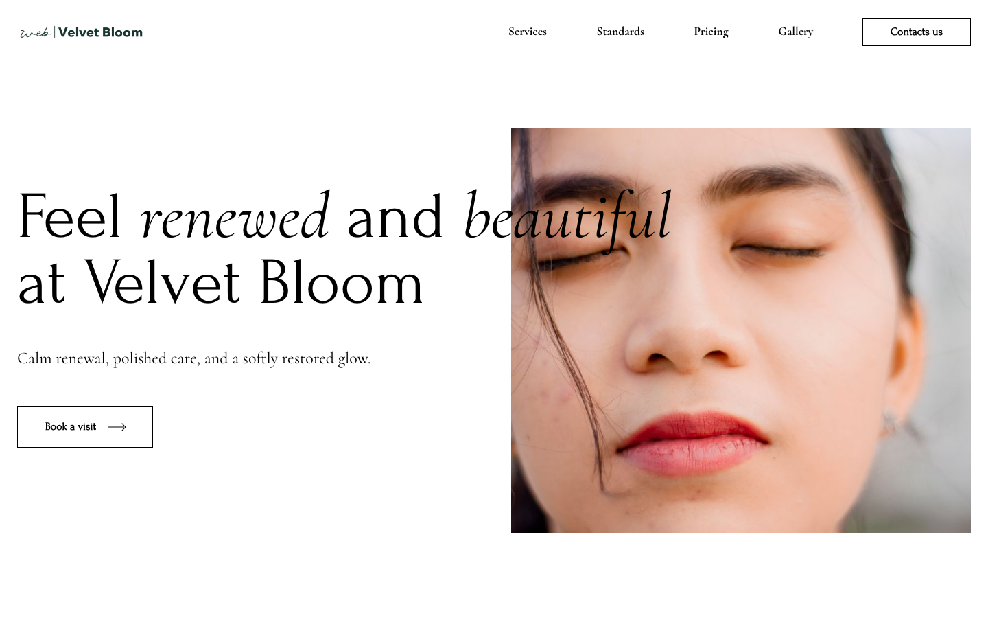 Beauty & Spas Landing Page 1 preview