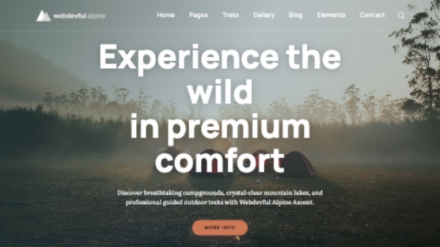Camping Landing Page 6 preview