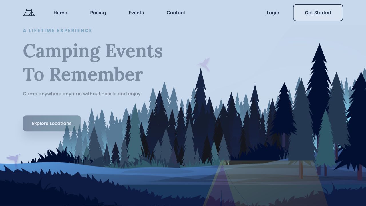 Camping Landing Page 5 preview